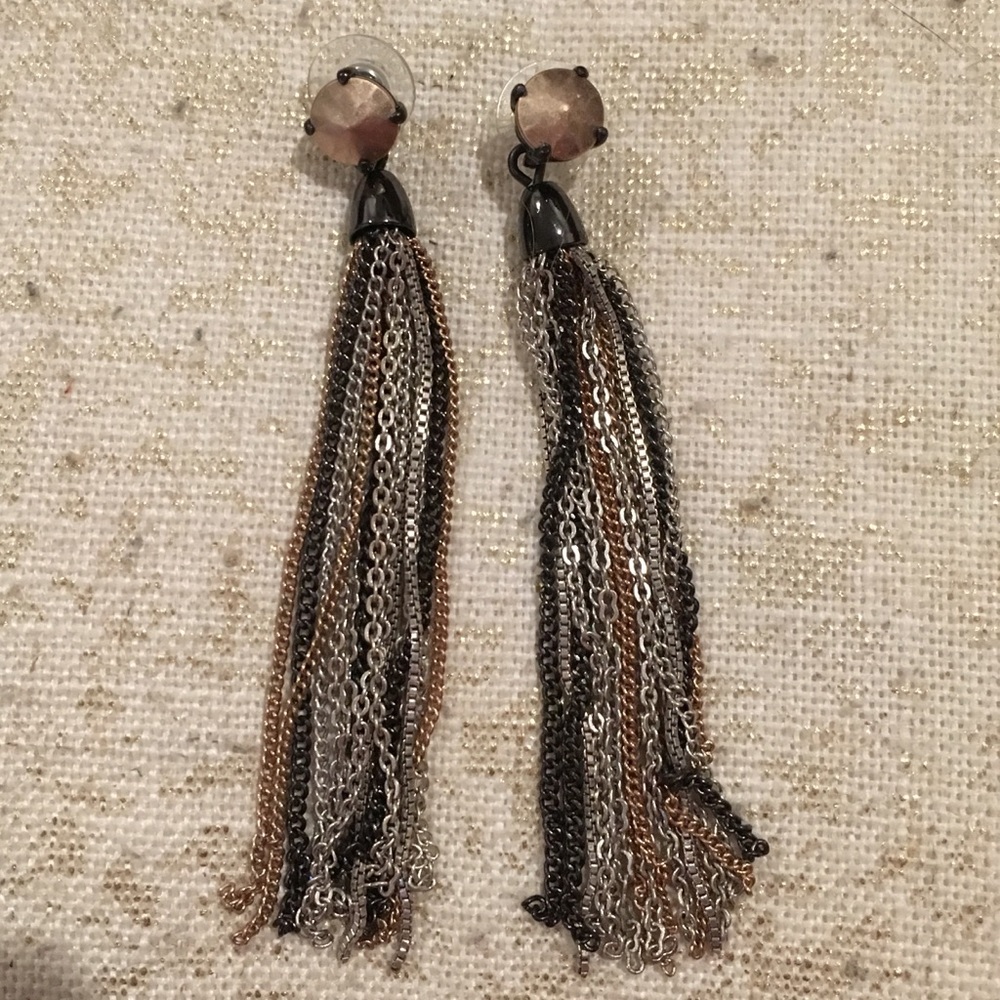 Stella & Dot versatile fringe earrings